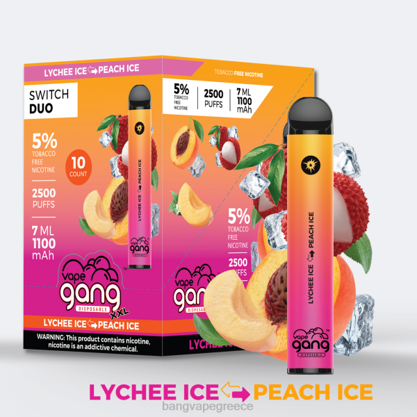 Vape Bang Disposable - Vape Gang Switch Duo 2 γεύσεις (κουτί των 10) 608838 φράουλα αλόης - μάνγκο φράουλα