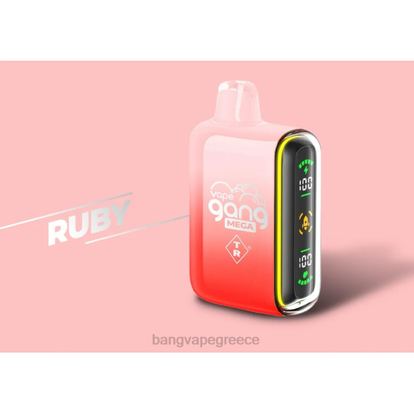 Best Bang Vape Flavor - Vape Gang MEGA 20.000 ρουφηξιές ατμούς μιας χρήσης (κουτί των 5) 608858 ρουμπίνι