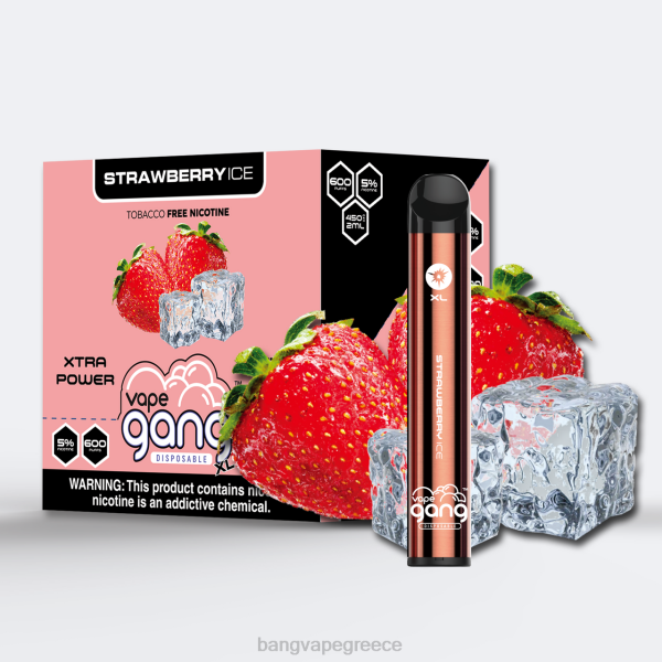 Best Bang Vape Flavor - Vape Gang XL ατμούς μιας χρήσης 600 ρουφηξιές (κουτί των 10) 608878 πάγος φράουλας